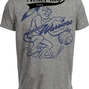 Golden State Warriors Retro Basketball 1951 Artwork Heather Gray Sublimated T-Shirt