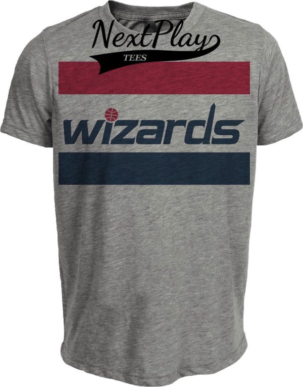Washington Wizards Retro Basketball Jersey Artwork Heather Gray Sublimated T-Shirt
