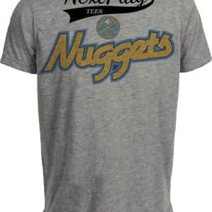 Denver Nuggets Retro Basketball 1999 Artwork Heather Gray Sublimated T-Shirt