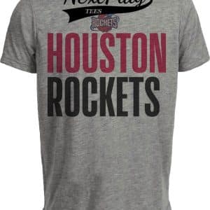 Houston Rockets Retro Basketball 1995 Artwork Heather Gray Sublimated T-Shirt