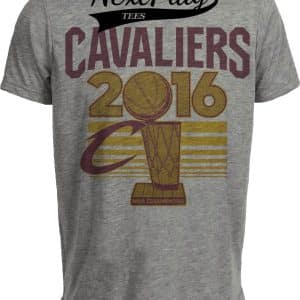 Cleveland Cavaliers Cavs Retro Basketball Champs Artwork Heather Gray Sublimated T-Shirt