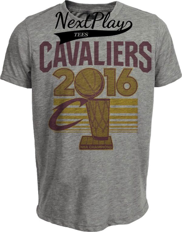Cleveland Cavaliers Cavs Retro Basketball Champs Artwork Heather Gray Sublimated T-Shirt