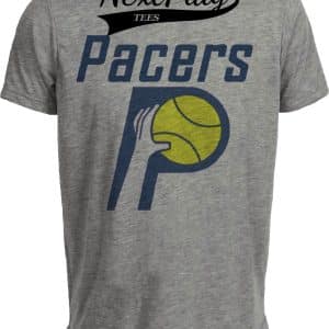 Indiana Pacers Retro Basketball 1969 Artwork Heather Gray Sublimated T-Shirt