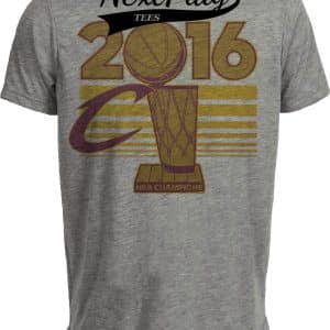 Cleveland Cavaliers Cavs Retro Basketball Championship Artwork Heather Gray Sublimated T-Shirt