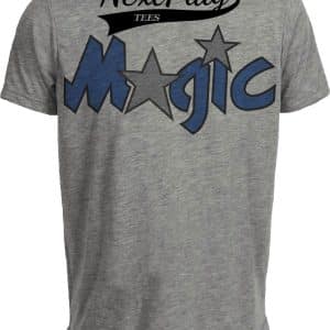 Orlando Magic Retro Basketball 1993 Artwork Heather Gray Sublimated T-Shirt