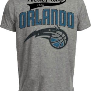 Orlando Magic Retro Basketball 1997 Artwork Heather Gray Sublimated T-Shirt