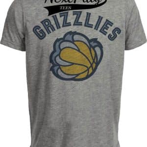 Memphis Grizzlies Retro Basketball 2005 Artwork Heather Gray Sublimated T-Shirt