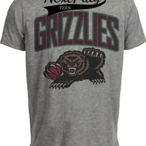 Memphis Grizzlies Retro Basketball 1999 Artwork Heather Gray Sublimated T-Shirt