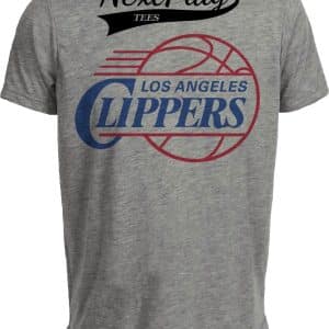 Los Angeles Clippers Retro Basketball 2008 Artwork Heather Gray Sublimated T-Shirt