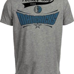 Dallas Mavericks Retro Basketball 1993 Artwork Heather Gray Sublimated T-Shirt