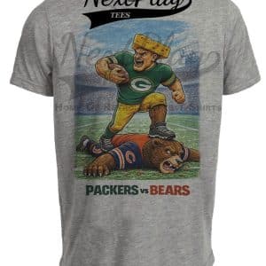 Green Bay Packers vs. Chicago Bears Rivals Football Gray Sublimated T-Shirt