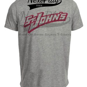 St. John’s Red Storm Retro Basketball 1993 Artwork Heather Gray Sublimated T-Shirt