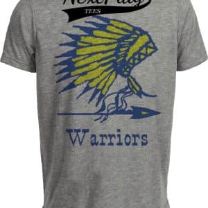 Golden State Warriors Retro Basketball 1962 Artwork Heather Gray Sublimated T-Shirt