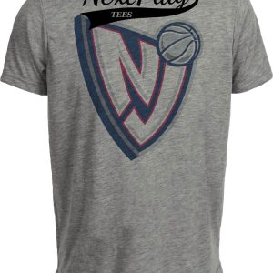 Brooklyn New Jersey Nets Retro Basketball 1995 Artwork Heather Gray Sublimated T-Shirt