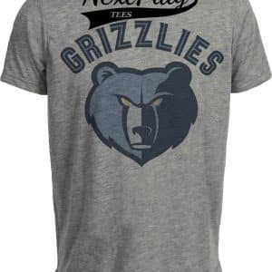 Memphis Grizzlies Retro Basketball 2006 Artwork Heather Gray Sublimated T-Shirt
