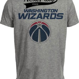 Washington Wizards Retro Basketball Star Artwork Heather Gray Sublimated T-Shirt