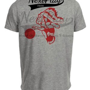 St. John’s Redmen Retro Basketball 1975 Artwork Heather Gray Sublimated T-Shirt