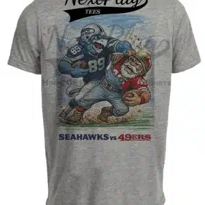 Seattle Seahawks vs. San Francisco 49ers Rivals Football Gray Sublimated T-Shirt