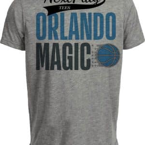 Orlando Magic Retro Basketball 1992 Artwork Heather Gray Sublimated T-Shirt