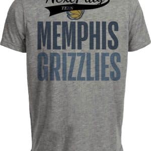 Memphis Grizzlies Retro Basketball 2003 Artwork Heather Gray Sublimated T-Shirt