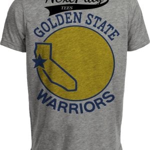 Golden State Warriors Retro Basketball 1971 Artwork Heather Gray Sublimated T-Shirt