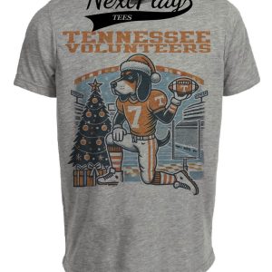 Tennessee Volunteers Holiday Stadium Exclusive Retro Football Artwork Heather Gray Sublimated T-Shirt