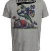 Notre Dame Fighting Irish vs. Georgia Bulldogs Exclusive Retro Rivalries Playoff Football Knockout Artwork Heather Gray Sublimated T-Shirt