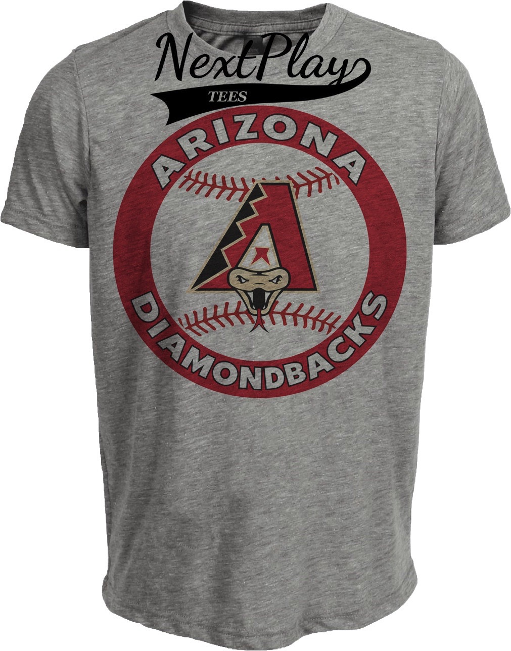 Arizona Diamondbacks Retro Baseball Gray Sublimated T-Shirt