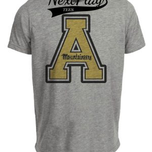 Appalachian State Mountaineers Retro Yellow Artwork Heather Gray Sublimated T-Shirt