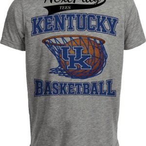 Kentucky Wildcats Vintage Basketball Gray Sublimated T-Shirt