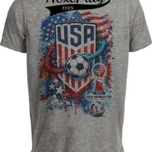 USA Soccer World Cup 2026 Gray Sublimated T-Shirt