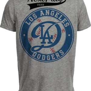 Los Angeles Dodgers Retro Baseball Gray Sublimated T-Shirt