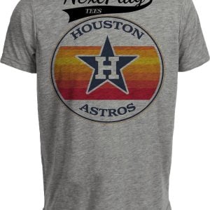 Houston Astros Retro Baseball Gray Sublimated T-Shirt