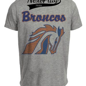 Boise State Broncos Retro Football 1982 Artwork Heather Gray Sublimated T-Shirt