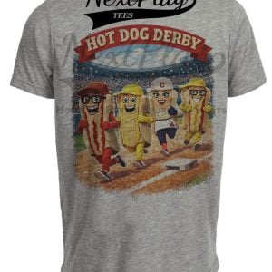 Hot Dog Derby Baseball Gray Sublimated T-Shirt