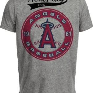 Los Angeles Anaheim Angels Retro Baseball Gray Sublimated T-Shirt