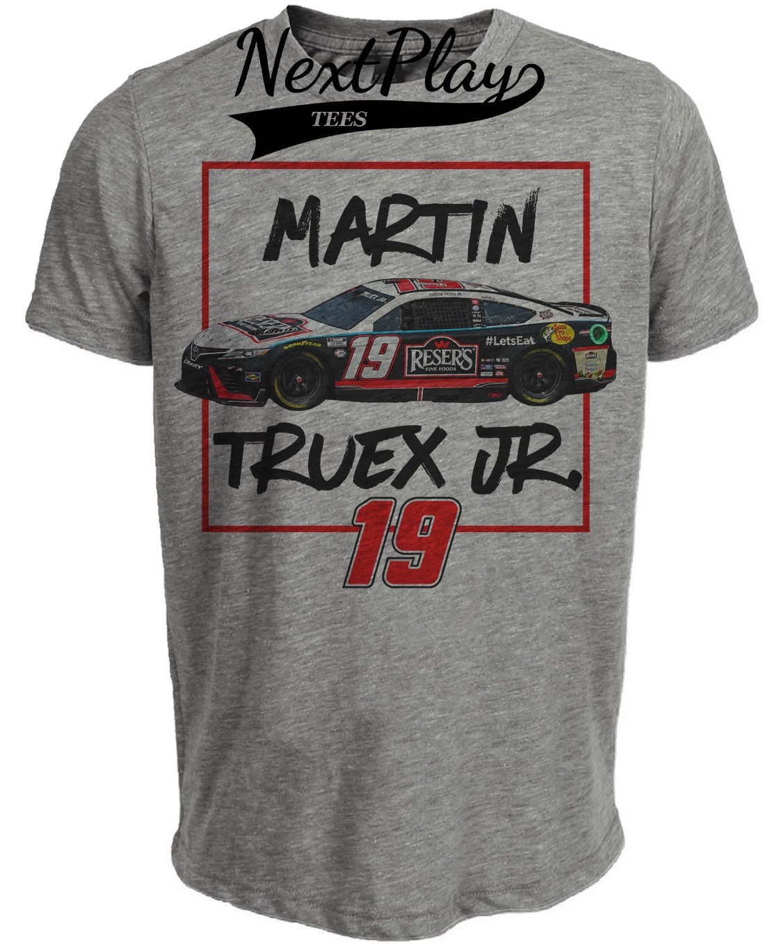 Martin Truex Jr. Vintage Racing Gray Sublimated T-Shirt
