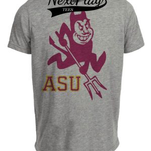 Arizona State Sun Devils Retro 1972 Artwork Heather Gray Sublimated T-Shirt