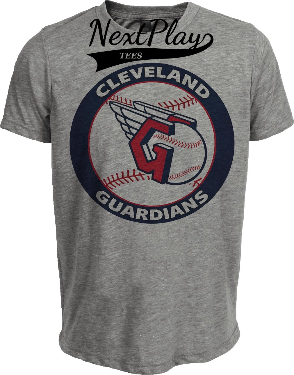 Cleveland Guardians Retro Baseball Gray Sublimated T-Shirt