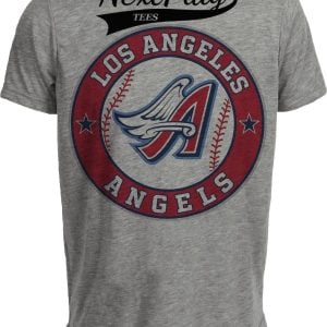 Los Angeles Angels Retro Baseball Gray Sublimated T-Shirt