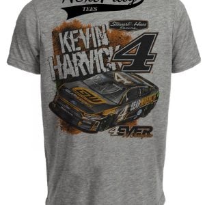 Kevin Harvick Retro Driver Racing Gray Sublimated T-Shirt