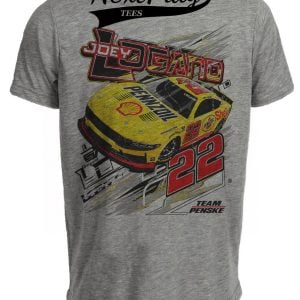 Joey Logano Driver Retro Racing Gray Sublimated T-Shirt