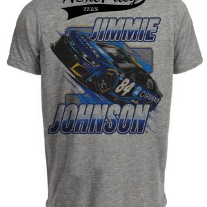 Jimmie Johnson Retro Racing Gray Sublimated T-Shirt