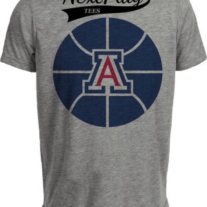 Arizona Wildcats Blue Basketball 1988 Gray Sublimated T-Shirt