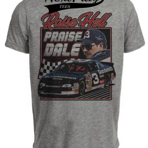 Dale Earnhardt Retro Driver Racing Gray Sublimated T-Shirt