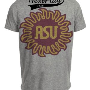Arizona State Sun Devils Retro 1976 Artwork Heather Gray Sublimated T-Shirt