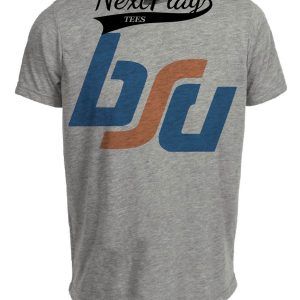 Boise State Broncos Retro Football 1974 Artwork Heather Gray Sublimated T-Shirt