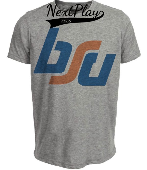 Boise State Broncos Retro Football 1974 Artwork Heather Gray Sublimated T-Shirt