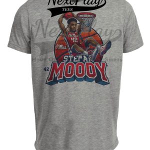 Mississippi Ole Miss Rebels Sean Moody Exclusive Retro March Madness Basketball Artwork Heather Gray Sublimated T-Shirt