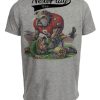 Georgia Bulldogs vs. Notre Dame Fighting Irish Exclusive Retro Rivalries Playoff Football Go Dawgs Artwork Heather Gray Sublimated T-Shirt